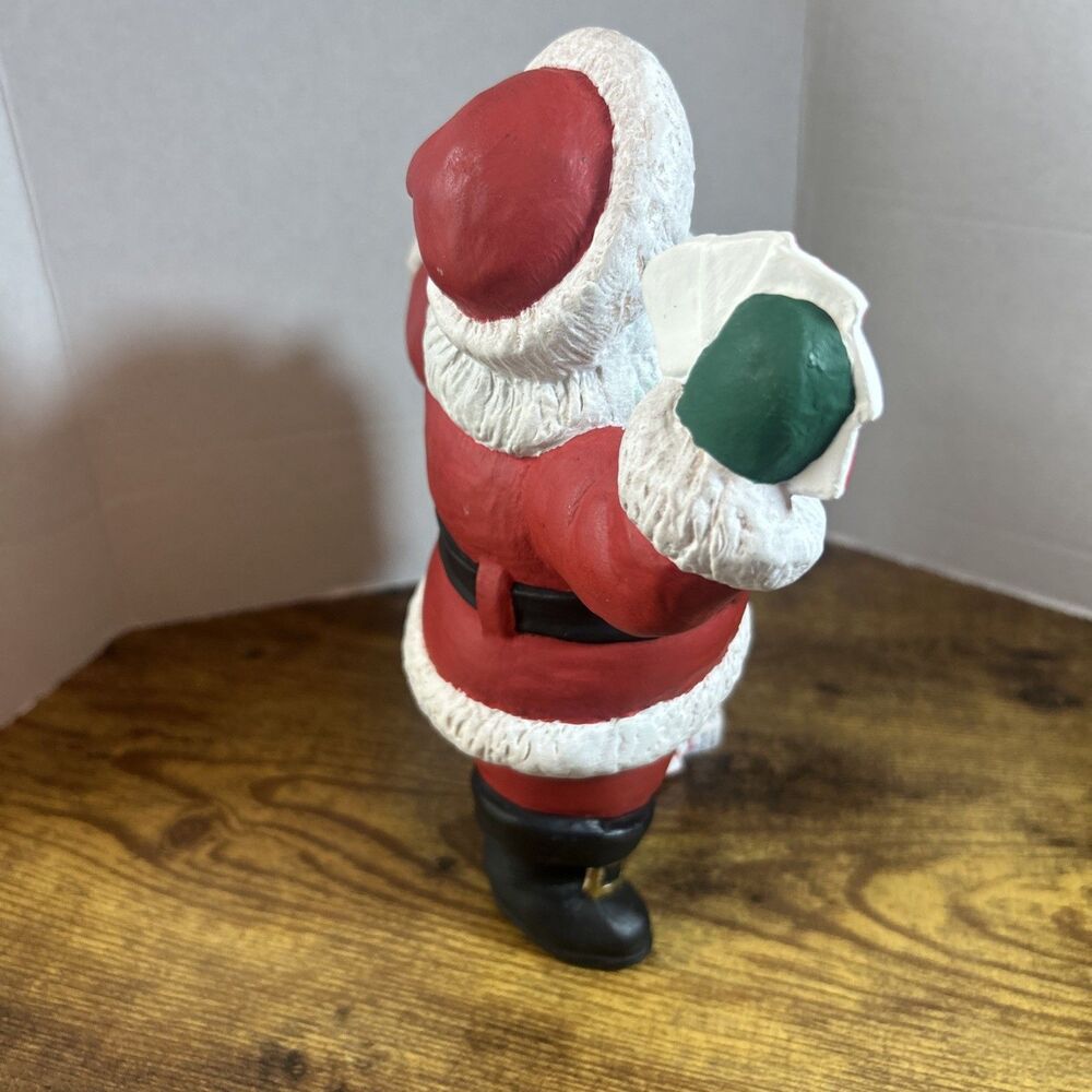 Santa Jackpot Gambling Cards Dice Poker Hand Figurine Hand Painted 2002 8.5 Inch - Picture 6 of 12